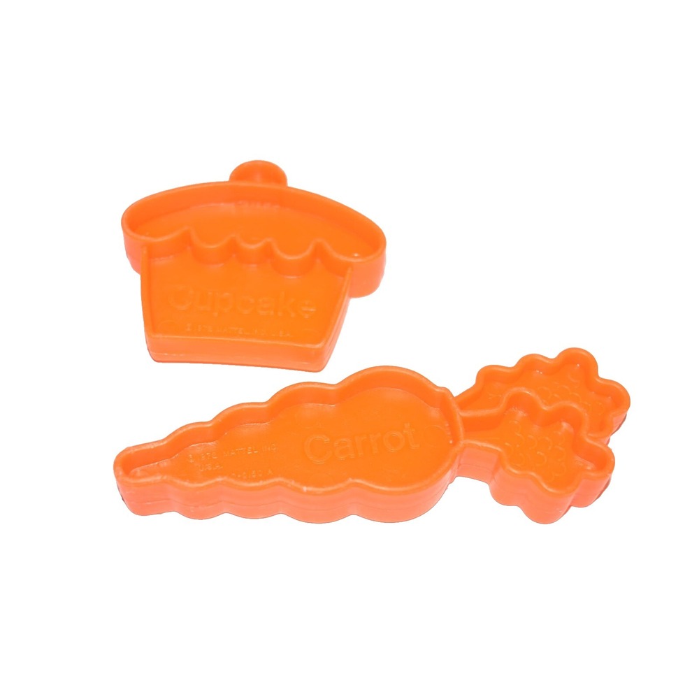 Mattel 1972 Tuff Stuff Toy Food AS-IS Shopping Cart Replacement Cupcake carrot